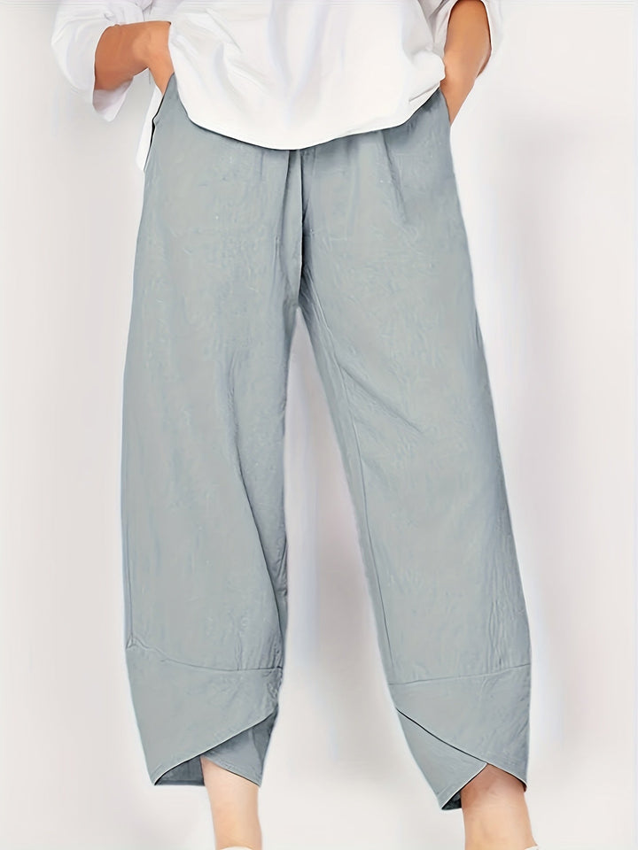 Glenda – Asymmetric Crop Pants