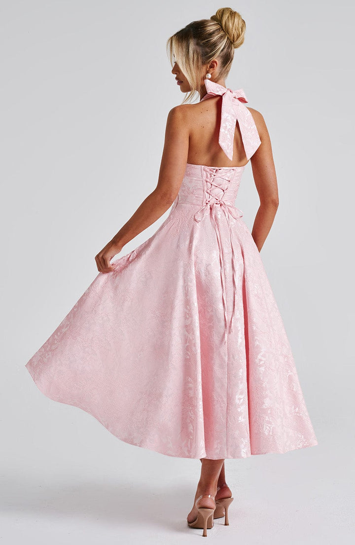 Eulalie - Chic V-Neck Backless Dress