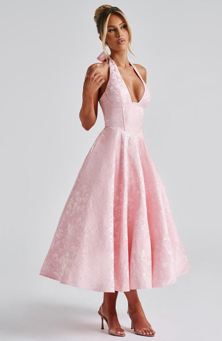 Eulalie - Chic V-Neck Backless Dress