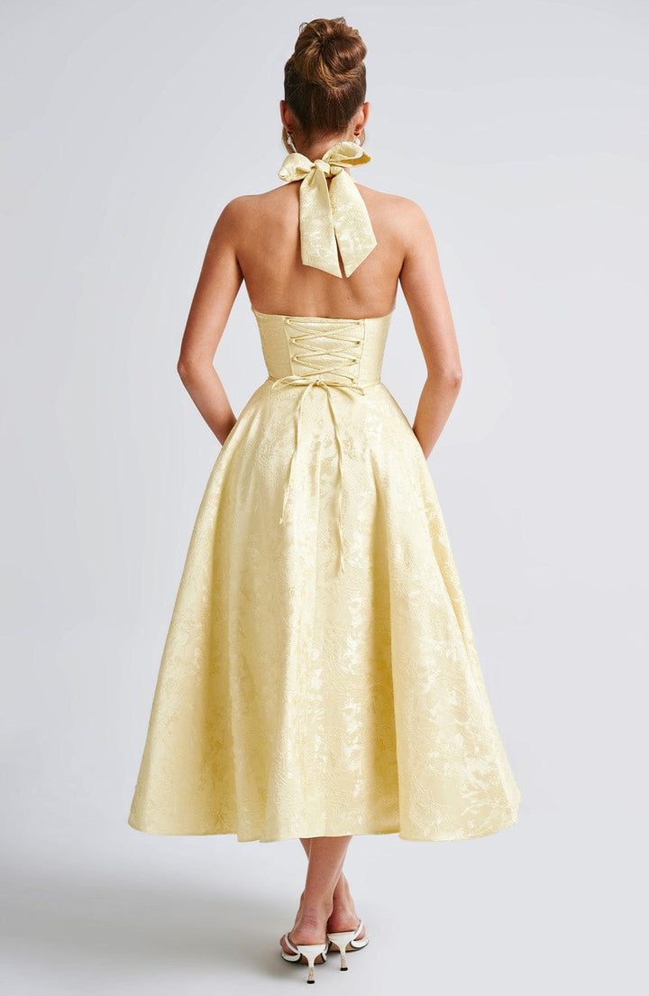 Eulalie - Chic V-Neck Backless Dress