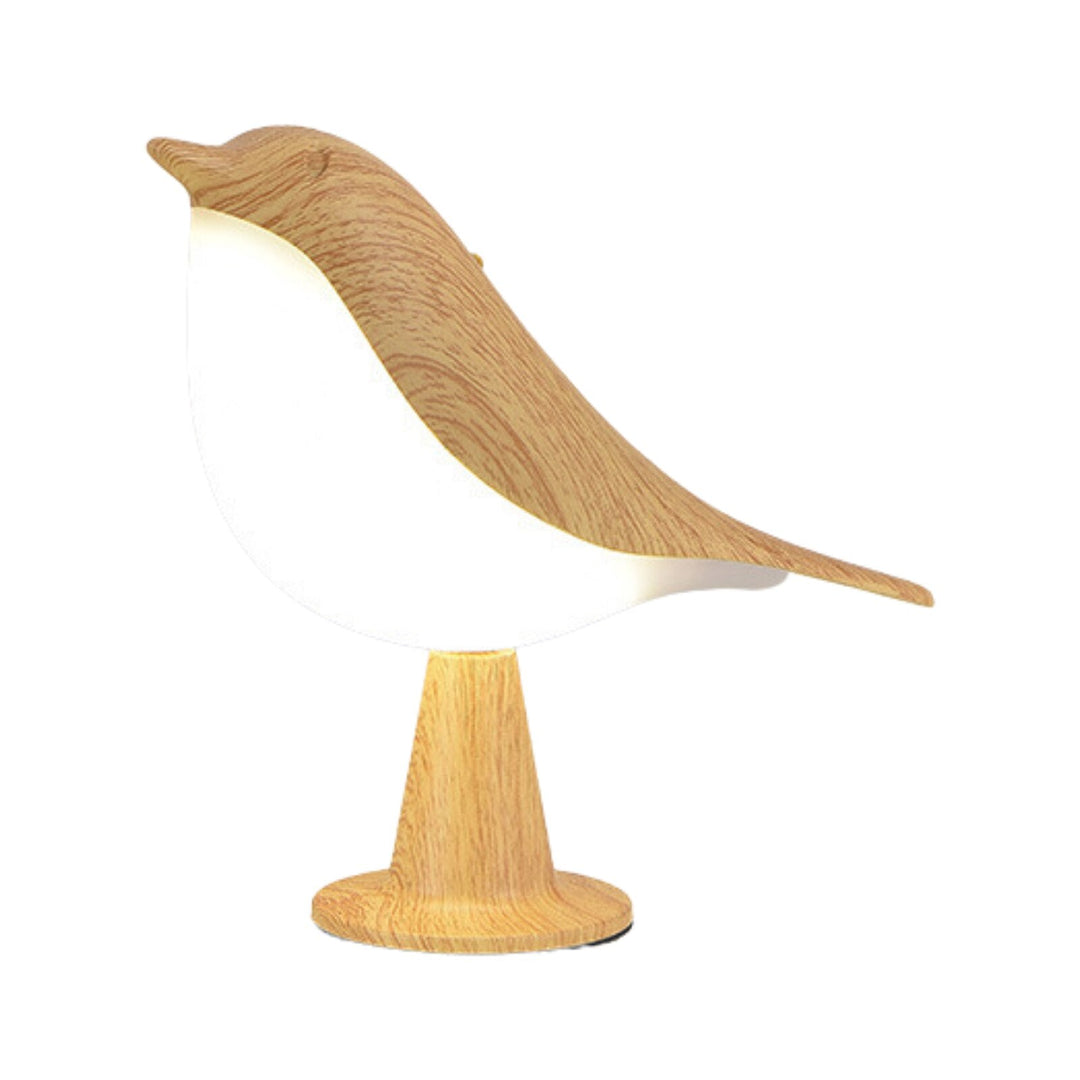 BowLift | Table Lamp with Bird Design in Wood Finish