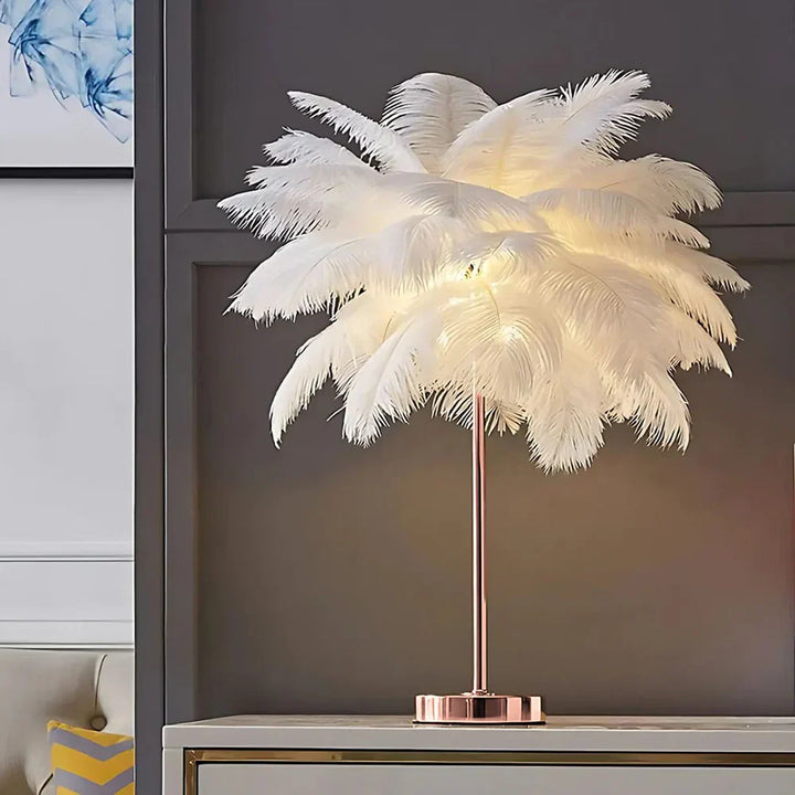 BowLift | Feather Shade Modern Table Lamp