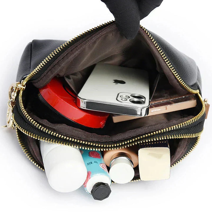 Penelope | Compact Soft Leather Shoulder Bag