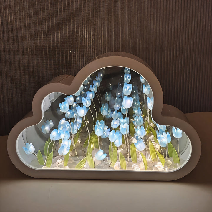BowLift | LED Table Lamp Floral Infinity Mirror Light