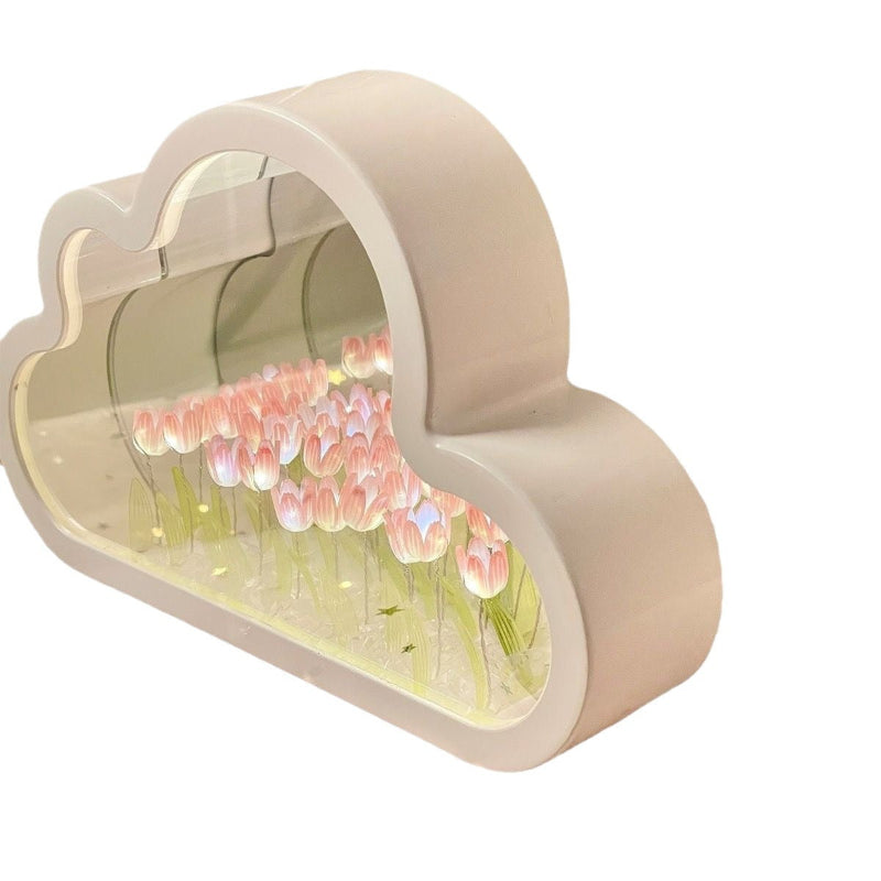 BowLift | LED Table Lamp Floral Infinity Mirror Light