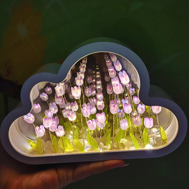 BowLift | LED Table Lamp Floral Infinity Mirror Light