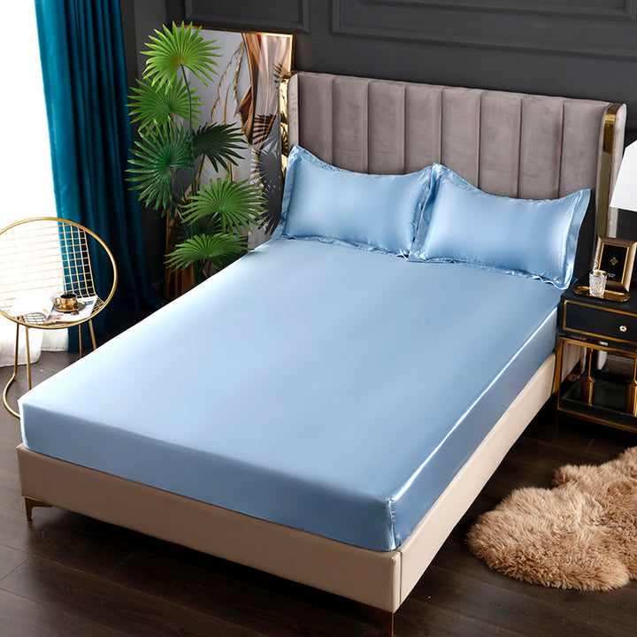 Silk Satin Elastic Fitted Sheet with FREE* Silk Satin Pillowcases Bowlift