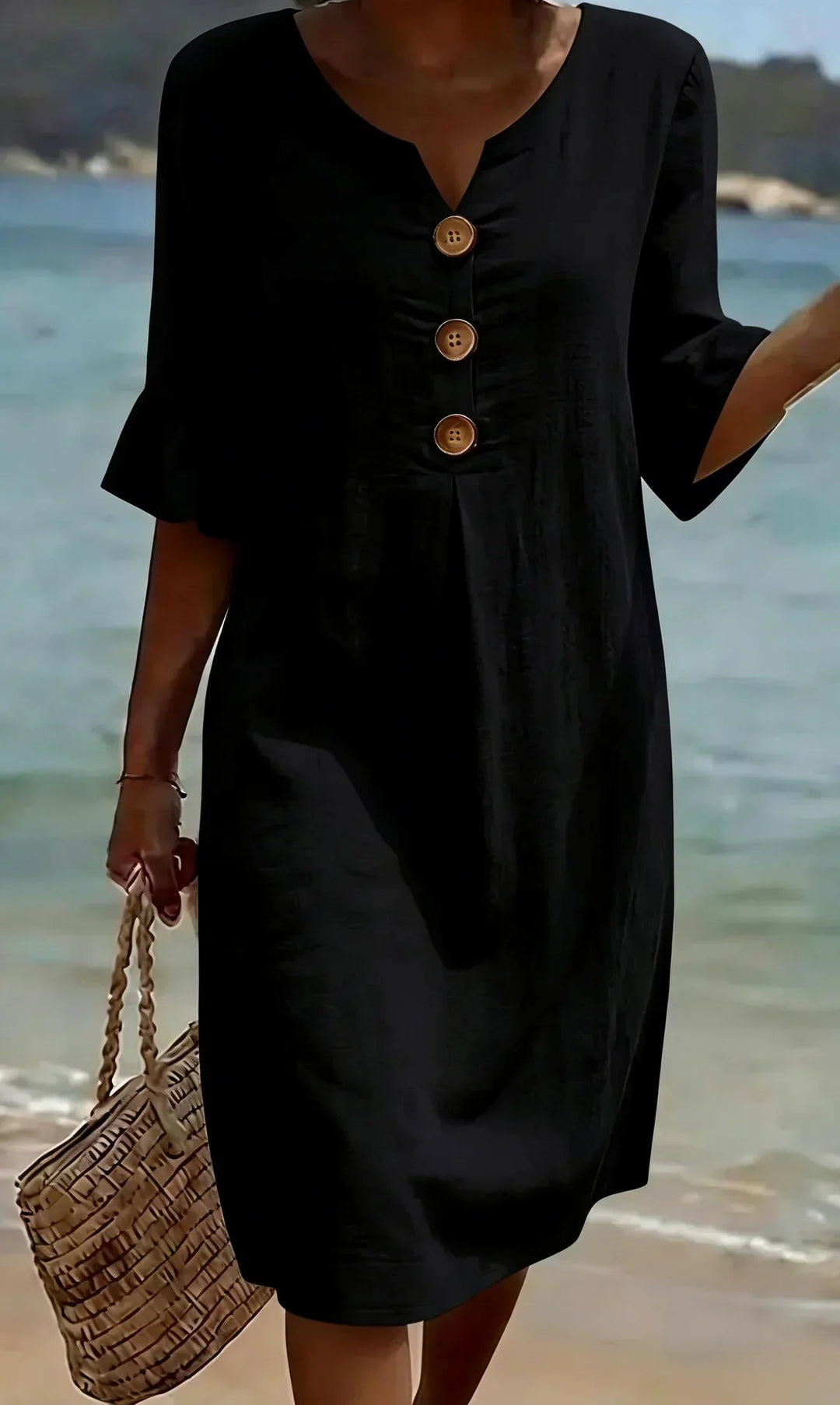 Radmila™ - Textured Long Sleeve Dress