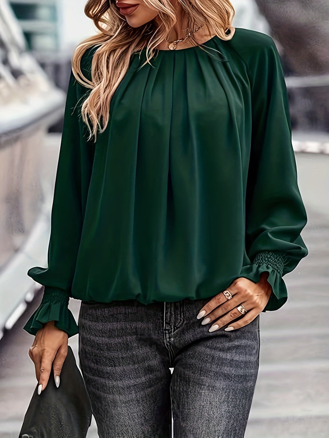 Stacy - Elegant Long Sleeve Blouse