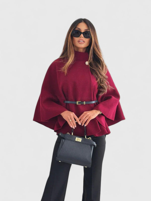 AVA – ELEGANT STRUCTURED CAPE JACKET