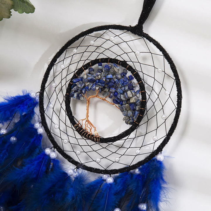 BowLift | Crystal Tree of Life Feather Glow Dreamcatcher