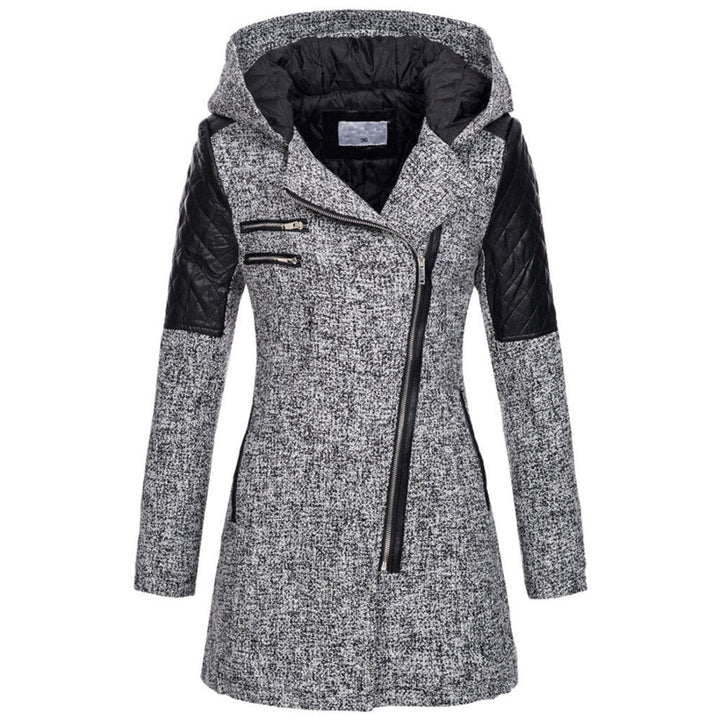 Zoë™ – Stylish Slant-Zip Winter Jacket