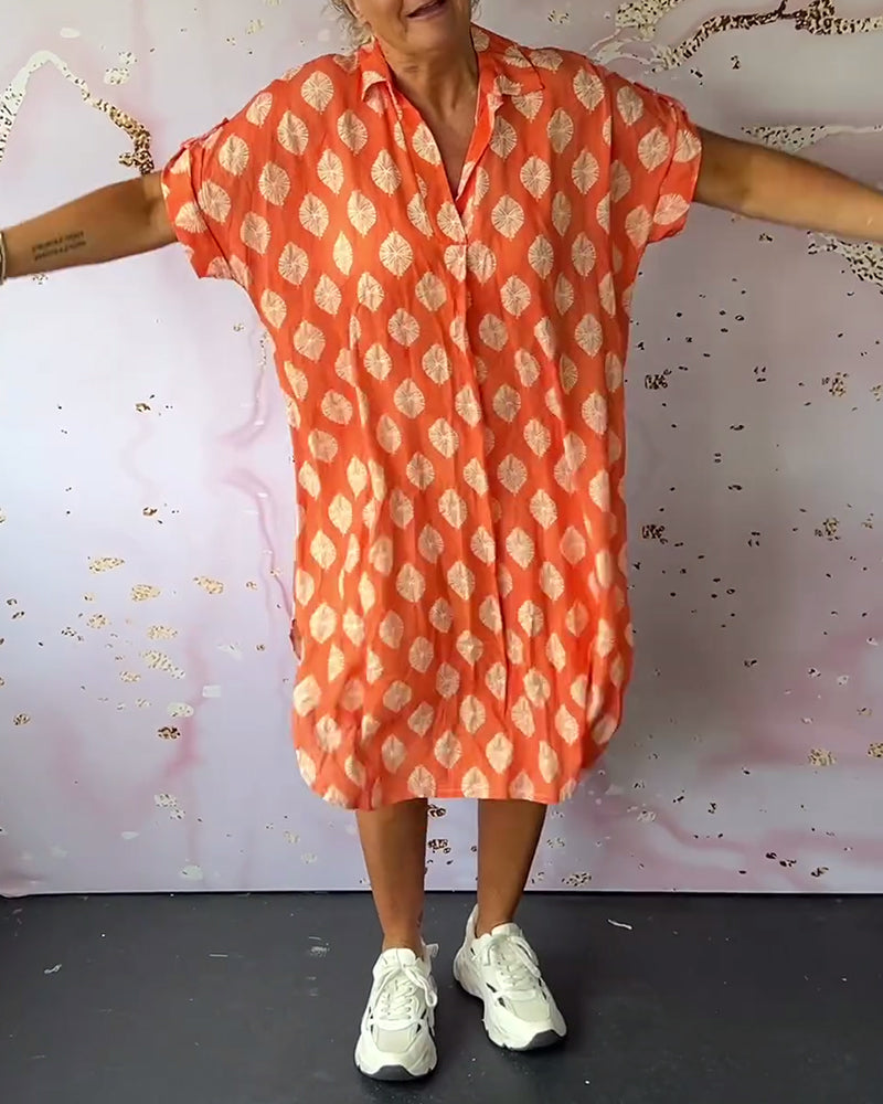 Lona™ Loose Lapel Collar Dress