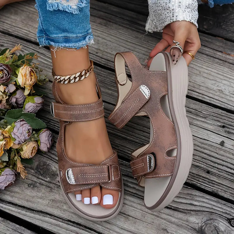 Alia™ | Comfortable Wedge Sandals with Ankle Strap