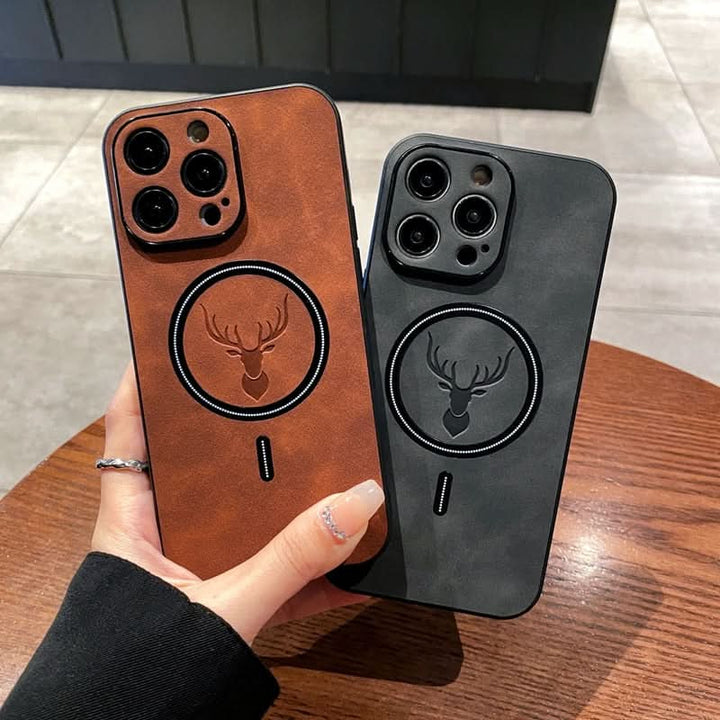 Azura | Deer Leather iPhone Case MagSafe Wireless Charging