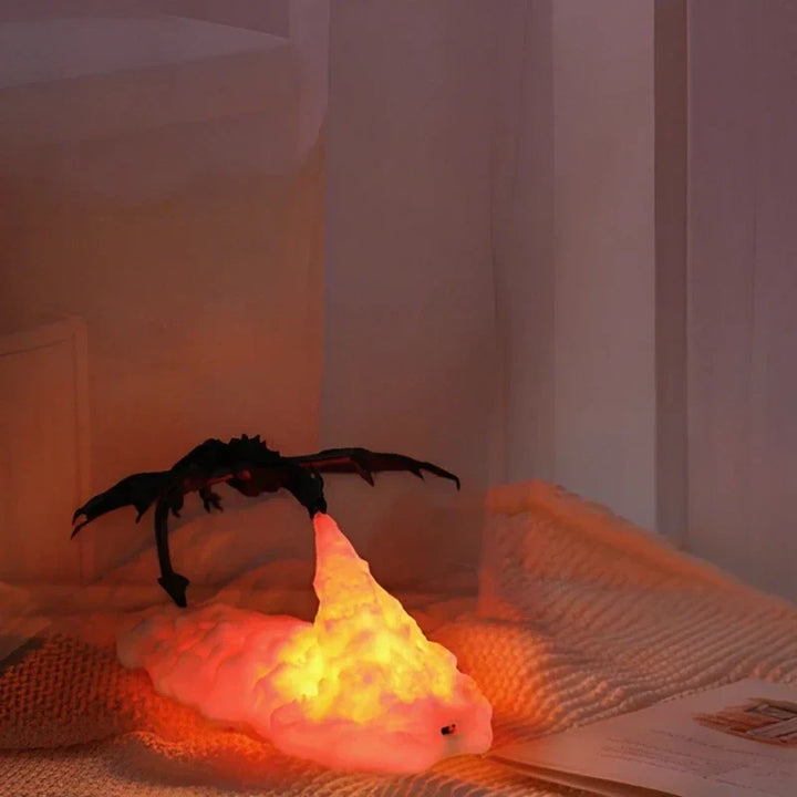 BowLift | LED Flame Effect Dragon Night Light