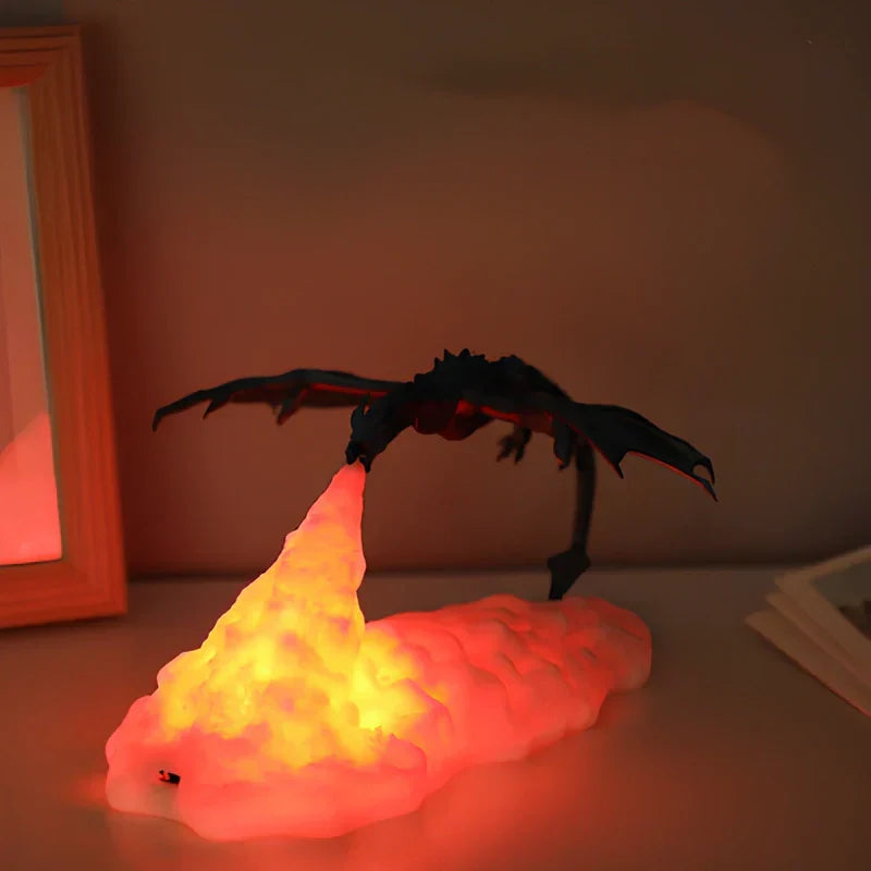 BowLift | LED Flame Effect Dragon Night Light