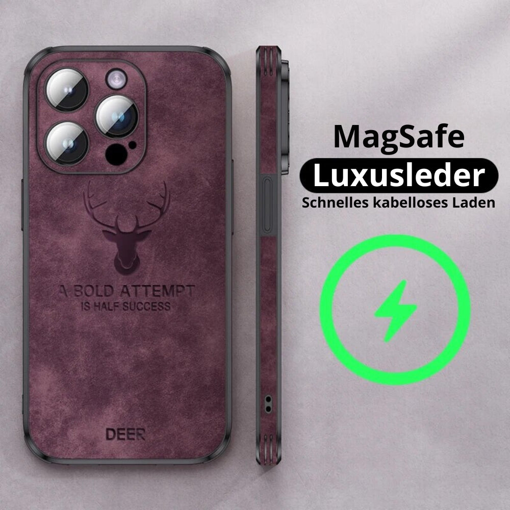 Azura | Deer - Luxury Leather iPhone Case with Stylish Design and Shockproof Protection