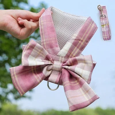 Aurélien Harness – Stylish Dog Harness with Bow Azura