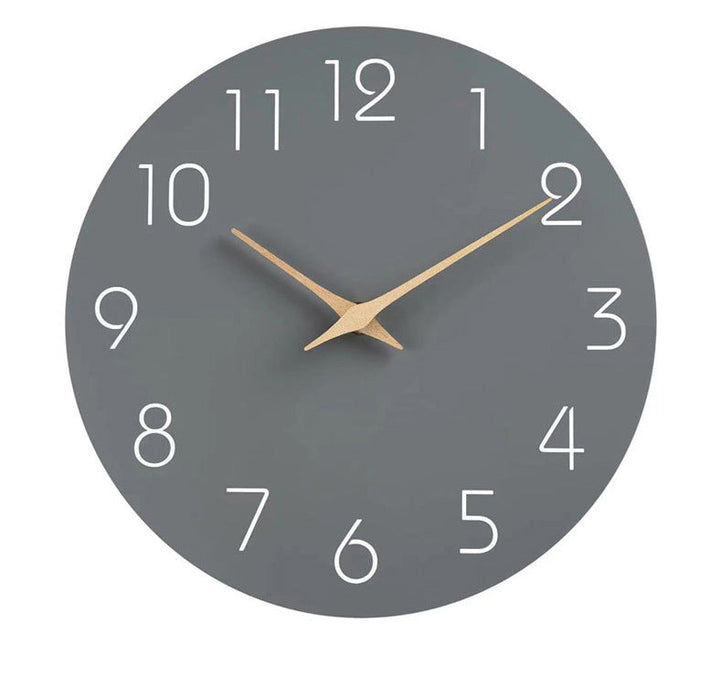 BowLift | Simple Colored Silent Wall Clock 12 Inch