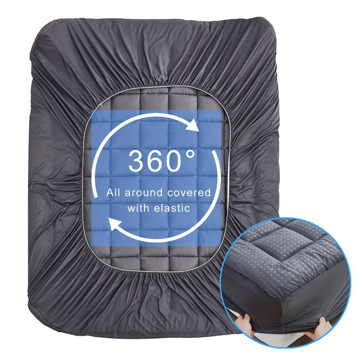 Ultimate Cooling Mattress Pad – Premium Quilted Pillow Top, Luxuriously Fluffy and Ultra-Breathable with Secure 14-18 Deep Pocket Cover – Enhanced Sleep Comfort, 1pc | Azura