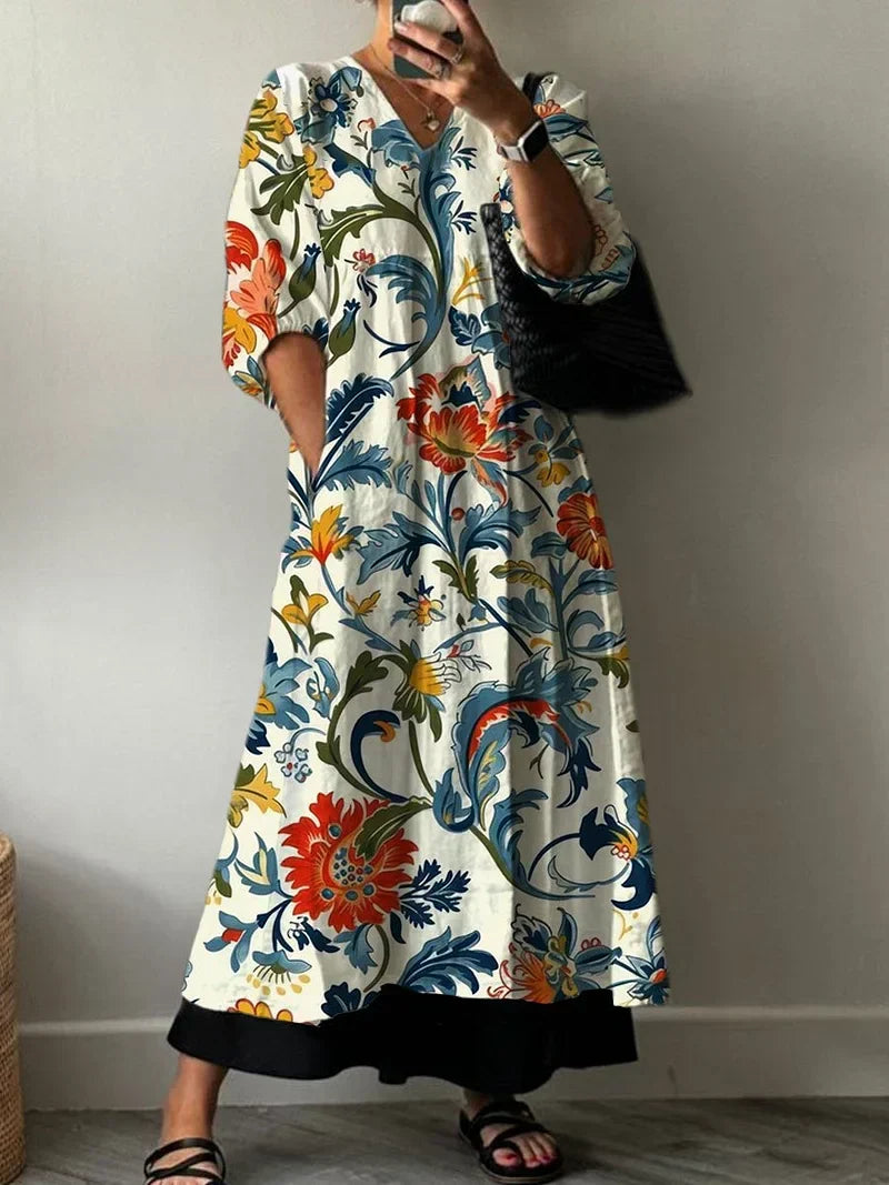 Elegant Printed Dress Carol