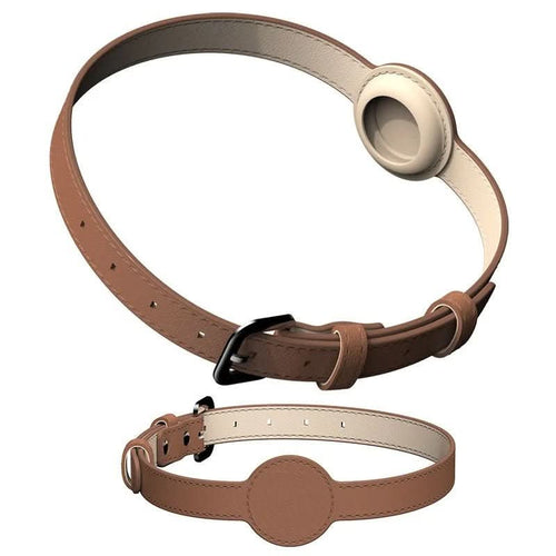 Azura | EDOUARD – Elegant dog collar with AirTag holder & weatherproof design