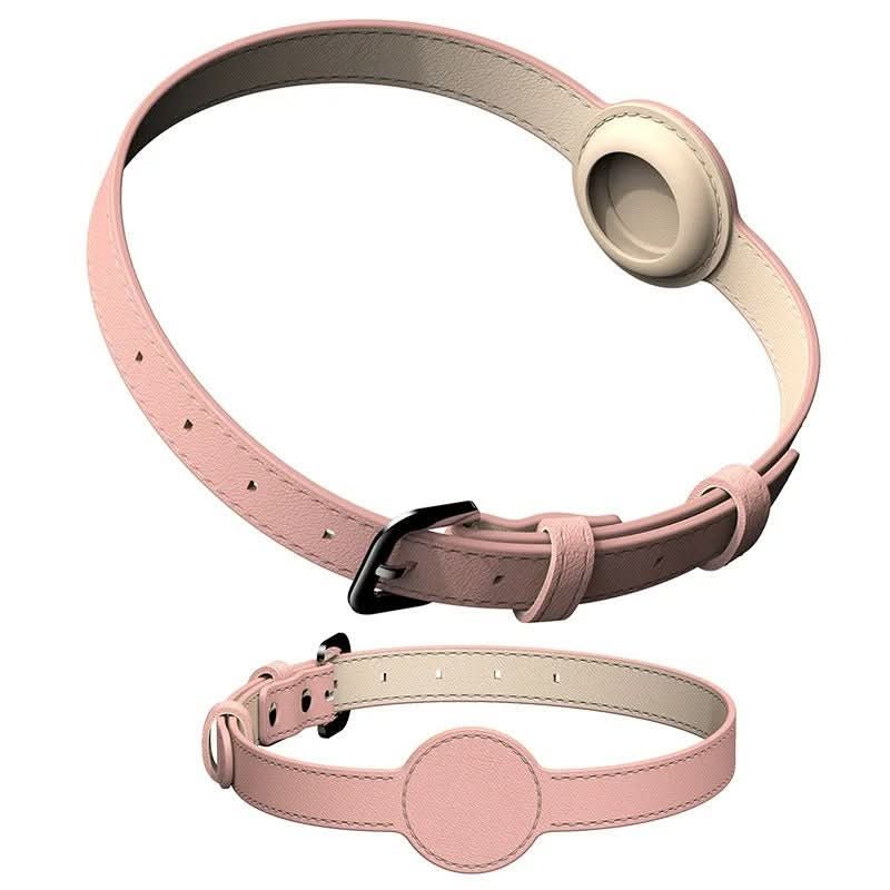 Azura | EDOUARD – Elegant dog collar with AirTag holder & weatherproof design