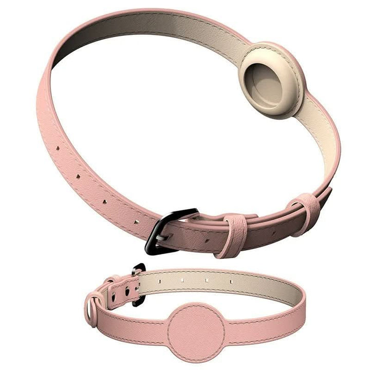 Azura | EDOUARD – Elegant dog collar with AirTag holder & weatherproof design