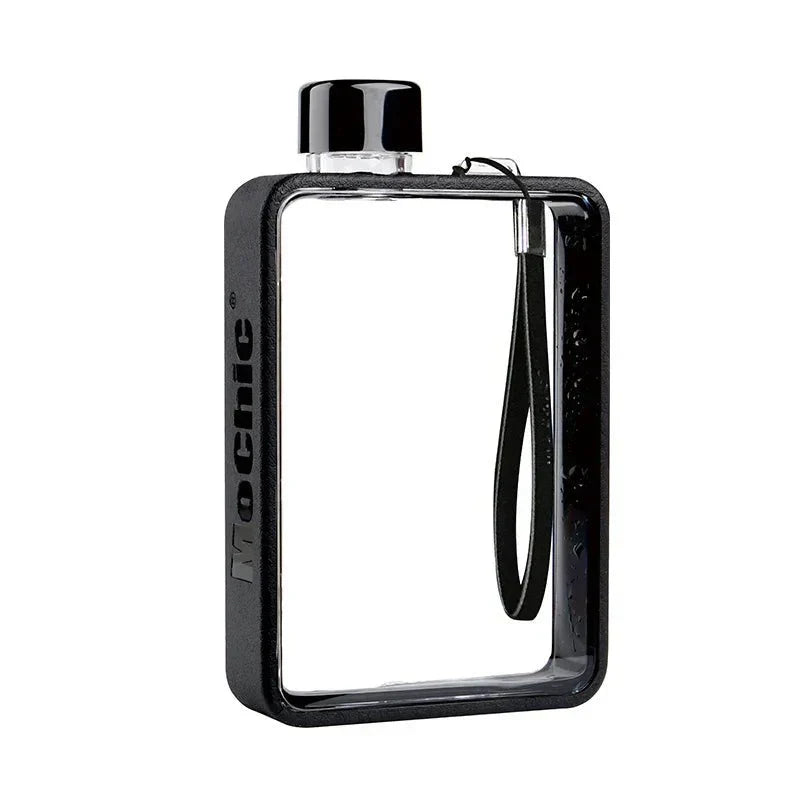 Azura | Flat transparent water bottle