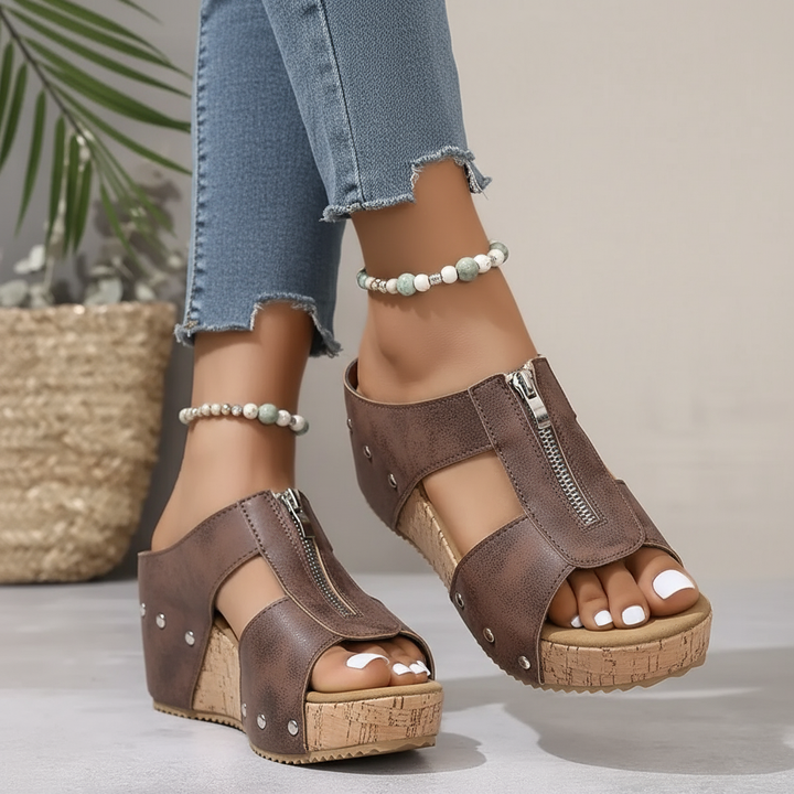 Gigi - Stylish Wedge Sandals