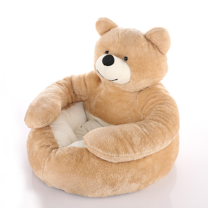Azura | Cute detachable cuddly bear cat bed