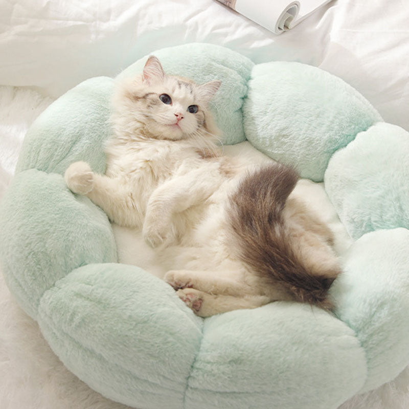 Azura | Deep Sleep Flower Shape Cat Bed