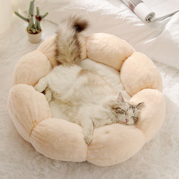 Azura | Deep Sleep Flower Shape Cat Bed