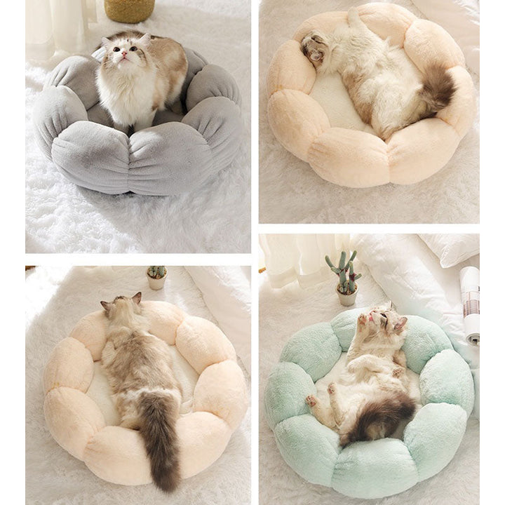 Azura | Deep Sleep Flower Shape Cat Bed