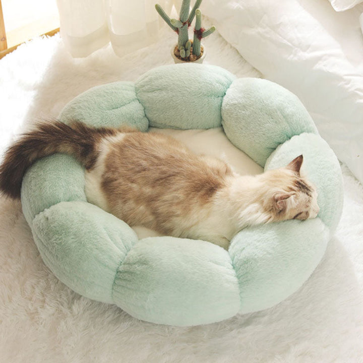 Azura | Deep Sleep Flower Shape Cat Bed