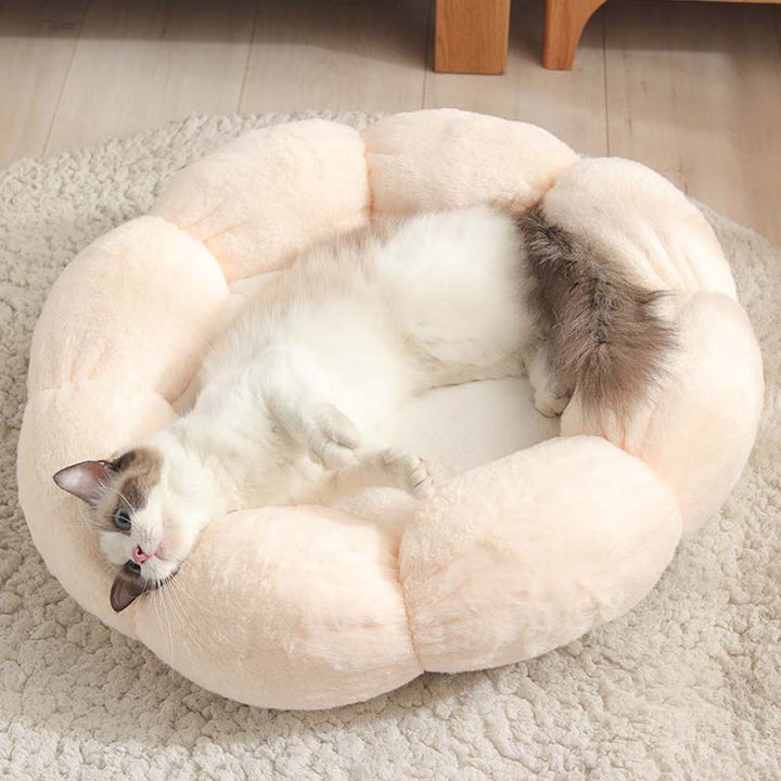 Azura | Deep Sleep Flower Shape Cat Bed