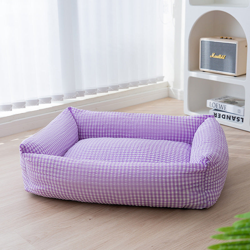 Azura | Rectangular washable dog bed breathable pet bed