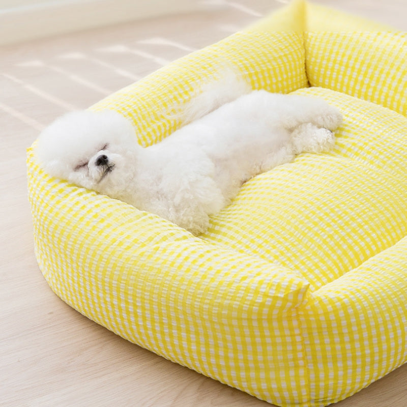Azura | Rectangular washable dog bed breathable pet bed