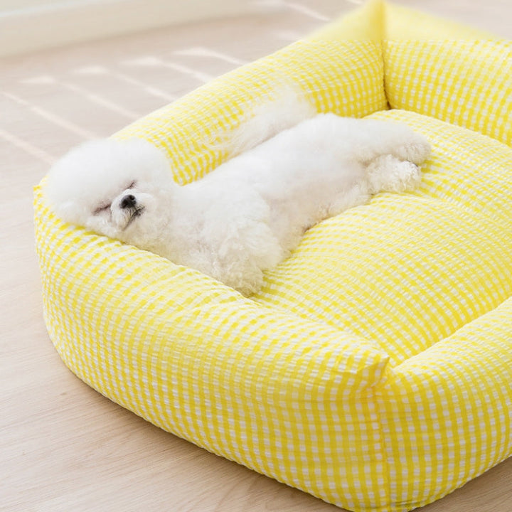 Azura | Rectangular washable dog bed breathable pet bed