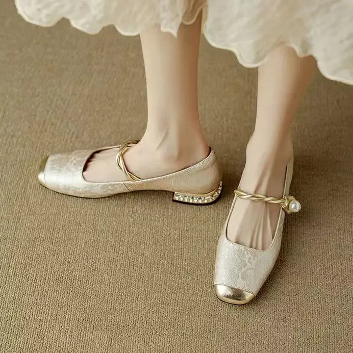 Calista - Trendy Square Toe Women's Pumps