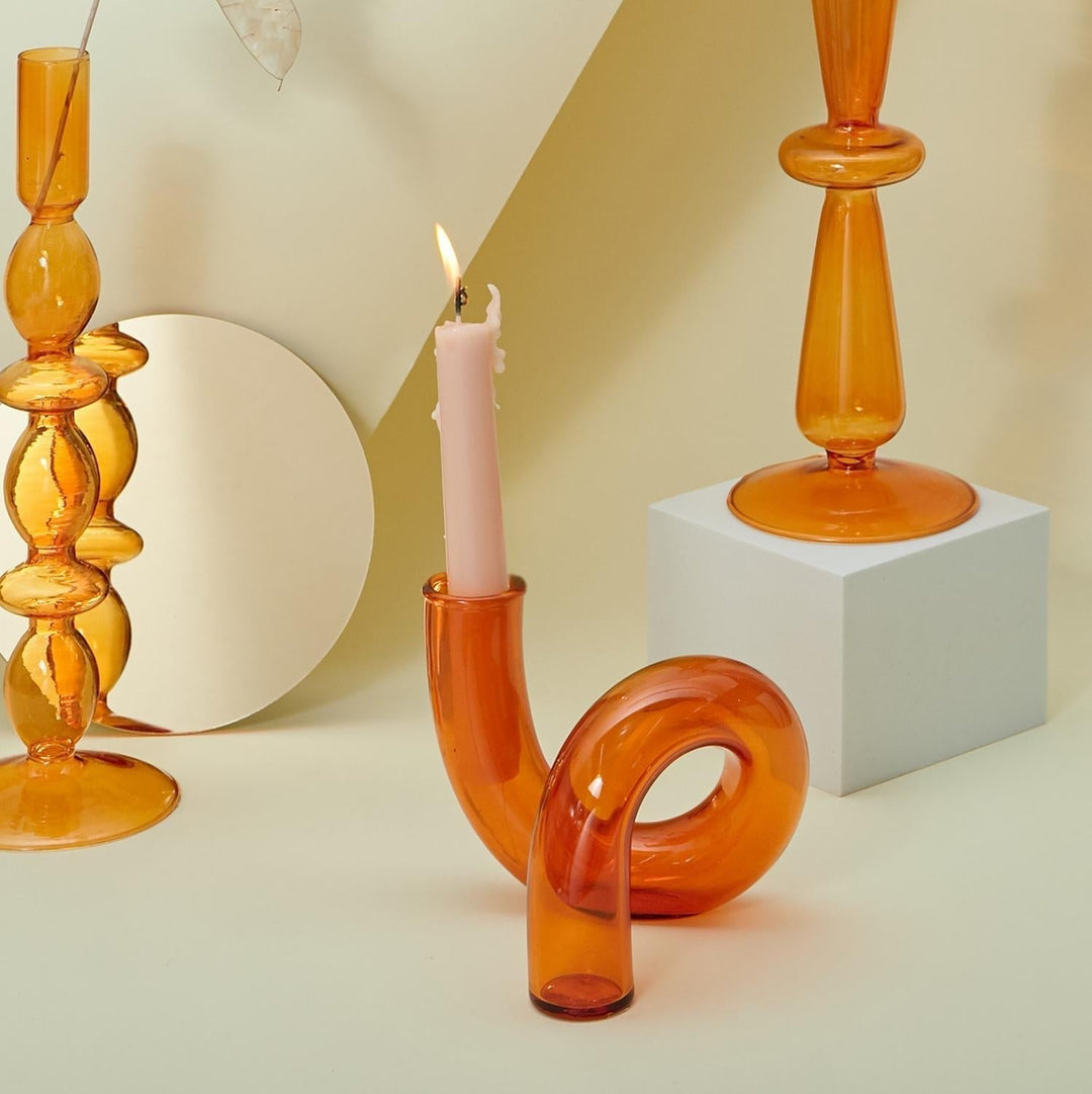 BowLift | Candle holder made of glass vase