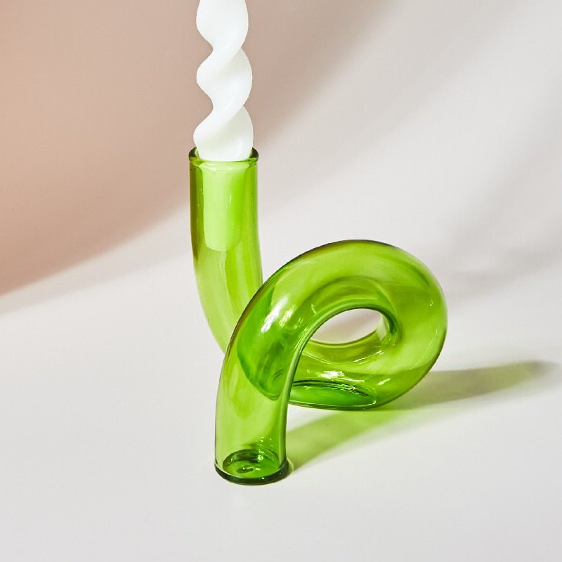 BowLift | Candle holder made of glass vase