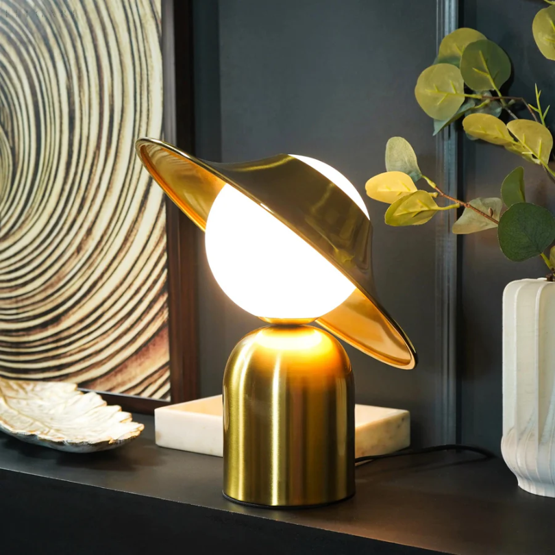 BowLift | GoldAura Metal Table Lamp - Luxurious Design
