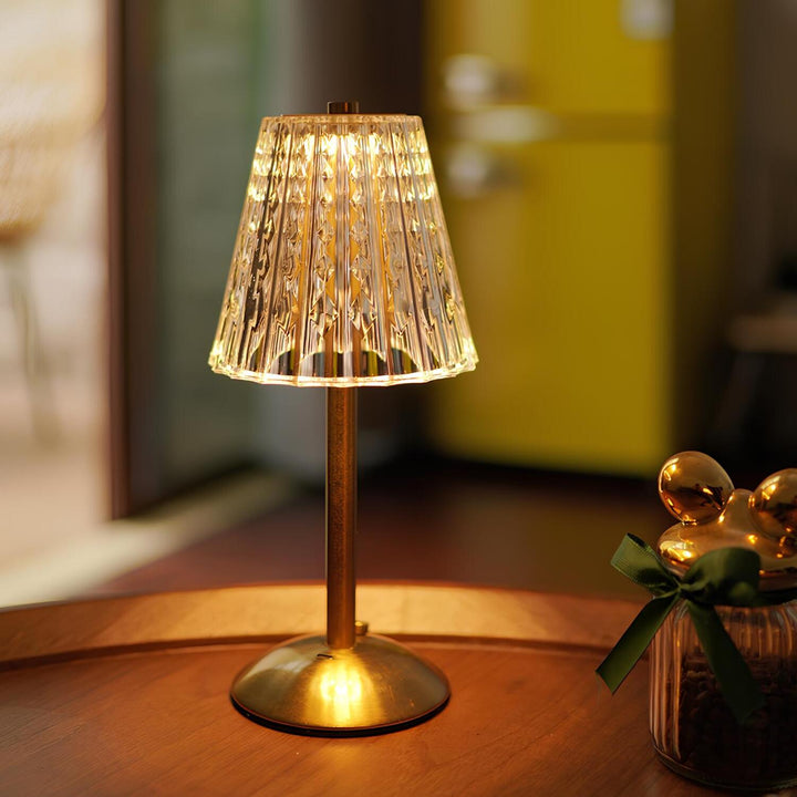 BowLift | Golden Crystal Table Lamp - Aurora Luxe