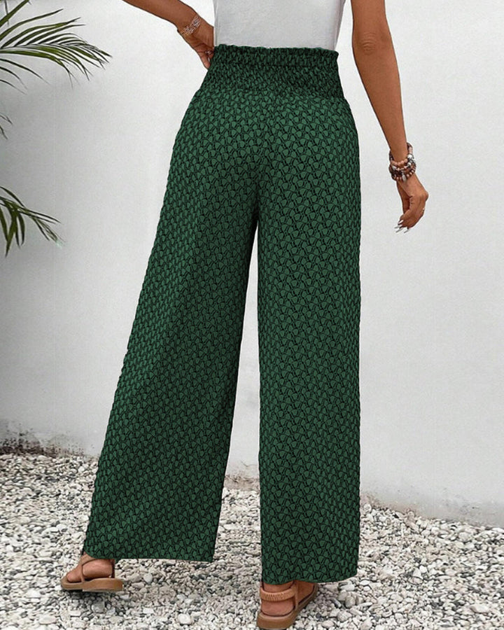 Catherine – Smocked Wide Leg Pants
