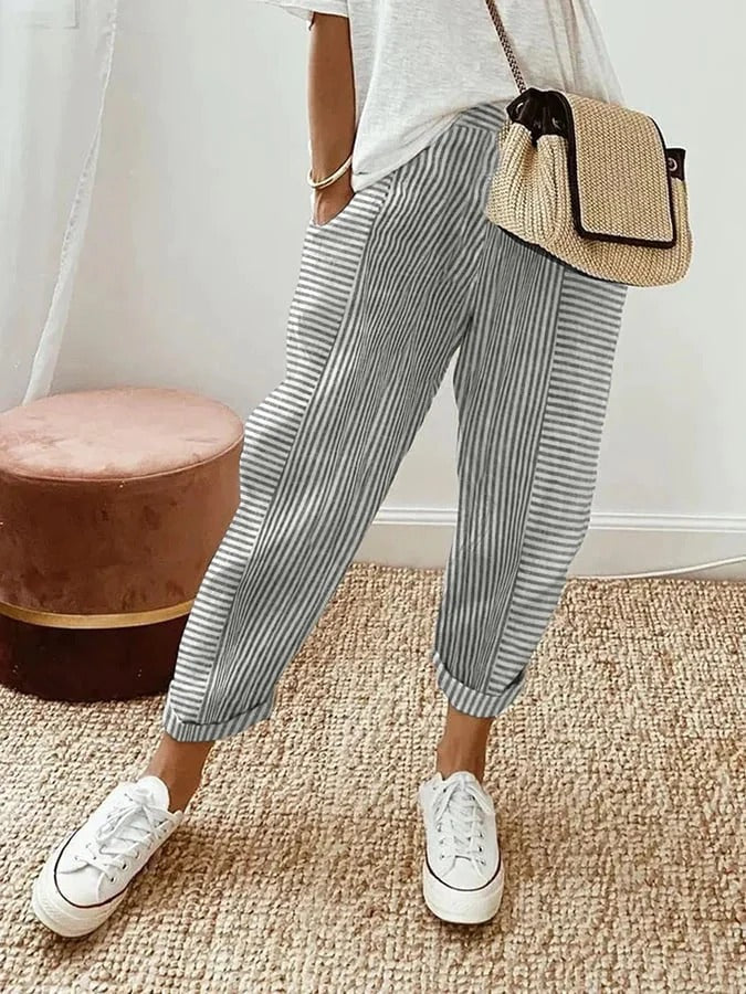 JASMIN - LAIDBACK STRIPED BOTTOMS