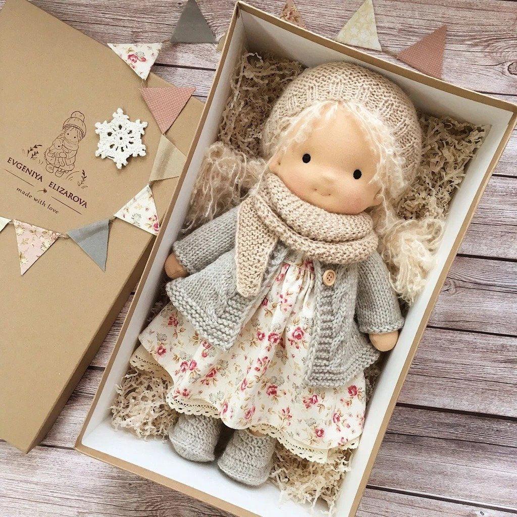 Azura Poppi | Handcrafted Waldorf Cuddle Doll | Soft, Organic & Non-Toxic