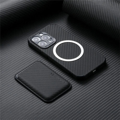 Azura | MagSafe Wallet Phone Case with Carbon Fiber Protection