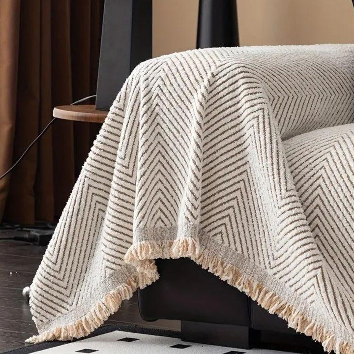 BowLift | Sofa Cover Herringbone Pattern Protective Design
